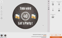 Bierdeckel Einladung: Let´s Party!