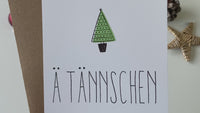 Weihnachtskarte: Ä TÄNNSCHEN PLEASE