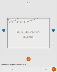 Einladung zur Hochzeit: Lampions