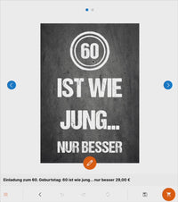 Einladung zum 60. Geburtstag: 60 ist wie jung...  nur besser