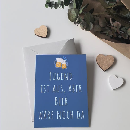 Geburtstagseinladung lustig Bier
