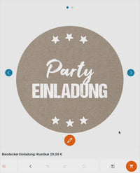Bierdeckel Einladung: Rustikal