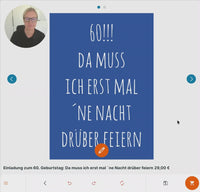 Einladung zum Geburtstag: Da muss ich erst mal ´ne Nacht drüber feiern