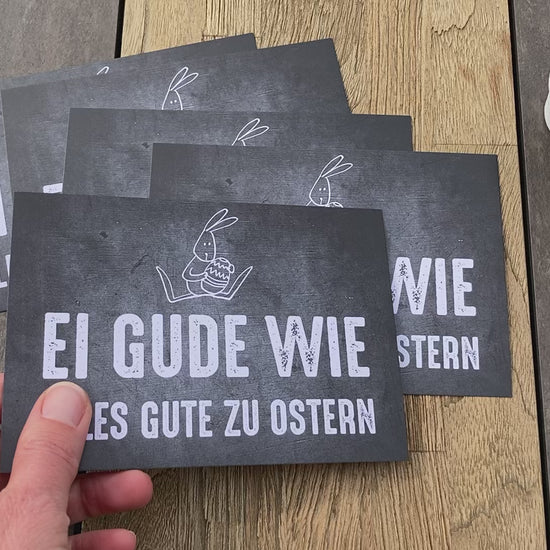 Oster Grußkarte: Blumenduft - weiß