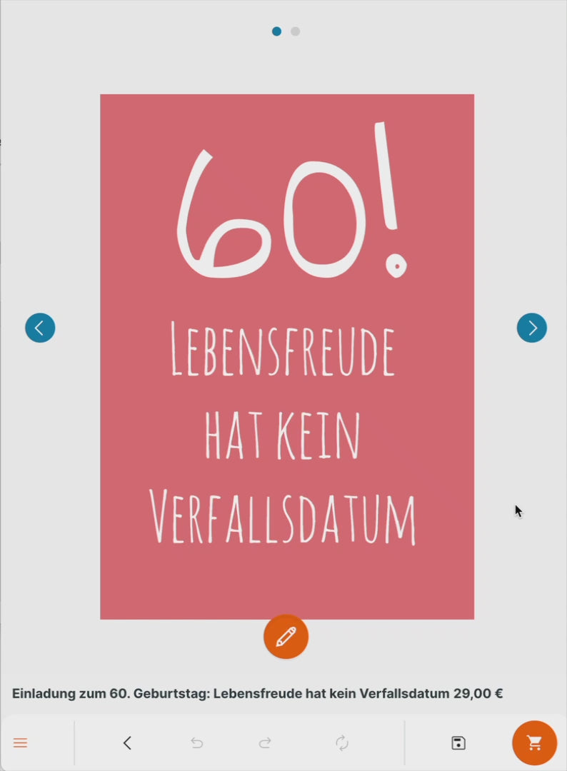 Einladung zum Geburtstag: Lebensfreude hat kein Verfallsdatum!