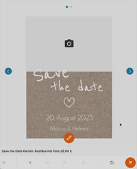 Save the Date Karten: Rustikal mit Foto