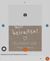 Einladung Hochzeit Rustikal – Karte mit Foto | Vintage Stil