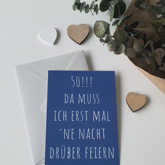 50. Geburtstag Nacht drüber feiern lustig