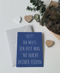 50. Geburtstag Nacht drüber feiern lustig