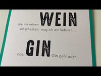 Kunstdruck Poster "GIN GEHT AUCH"