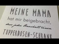 Kunstdruck Poster "MEINE MAMA"