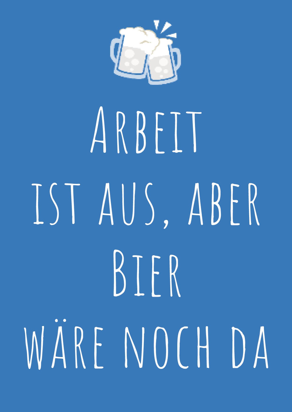 Ruhestand Einladung: Arbeit ist aus, aber Bier wäre noch da