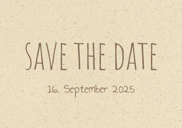 Save the Date Karten: Graspapier Naturliebe