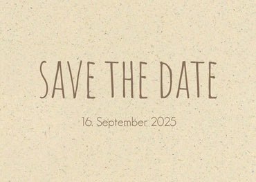 Save the Date Karten: Graspapier Naturliebe Individuelle Einladung