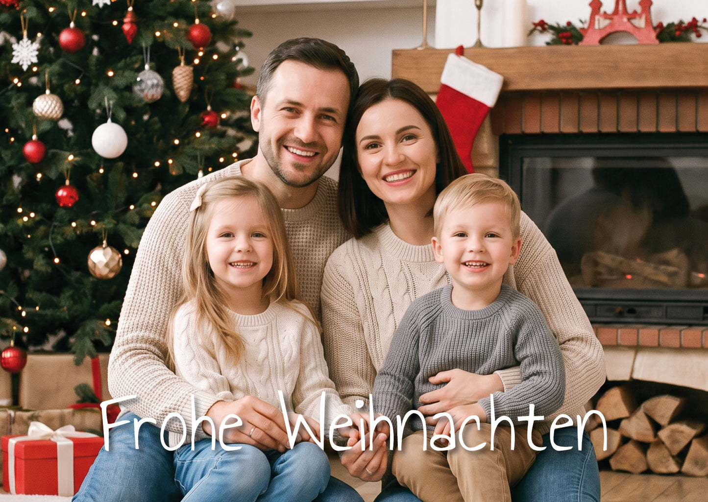 Weihnachtskarte personalisiert – „Christmas Together“ mit Foto