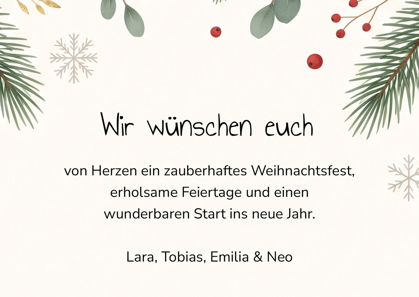 Weihnachtskarte personalisiert – „Christmas Together“ mit Foto