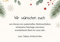 Weihnachtskarte personalisiert – „Christmas Together“ mit Foto