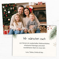 Weihnachtskarte personalisiert – „Christmas Together“ mit Foto