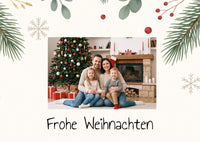 Weihnachtskarte personalisiert – „Winter Greenery“