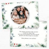 Weihnachtskarte personalisiert – „Wintermomente“ mit Foto