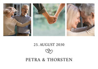 Einladung zur Silbernen Hochzeit: Wahre Liebe