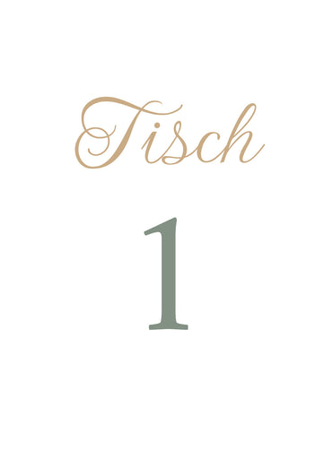 Tischkarten Hochzeit „Weiß“ – Tischnummern passend zum Sitzplan