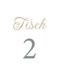 Tischkarten Hochzeit „Weiß“ – Tischnummern passend zum Sitzplan