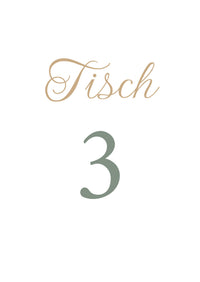 Tischkarten Hochzeit „Weiß“ – Tischnummern passend zum Sitzplan