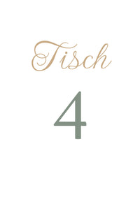 Tischkarten Hochzeit „Weiß“ – Tischnummern passend zum Sitzplan
