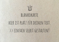 Blankokarte - DIN A6 Querformat mit Naturpapier Hintergrund