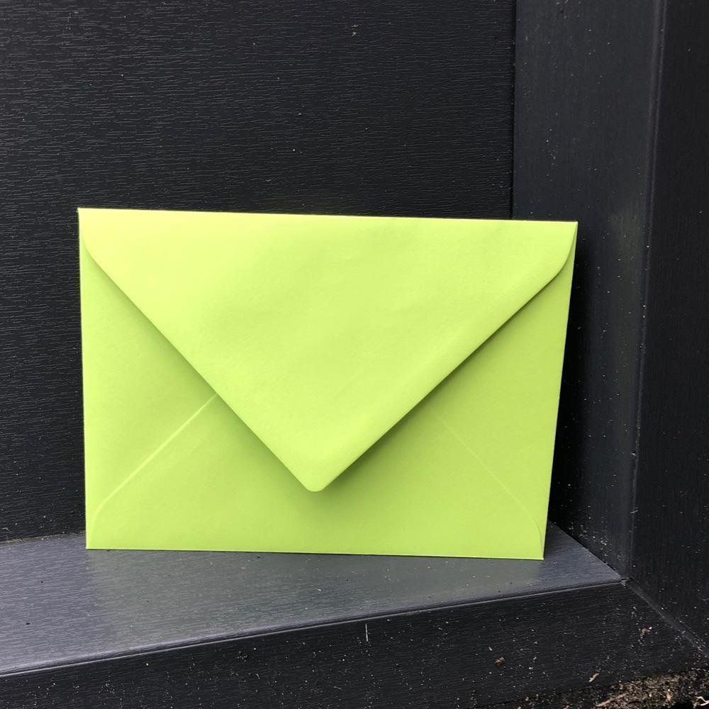 Briefumschläge DIN C6 - Apfelgrün - Individuelle Einladung