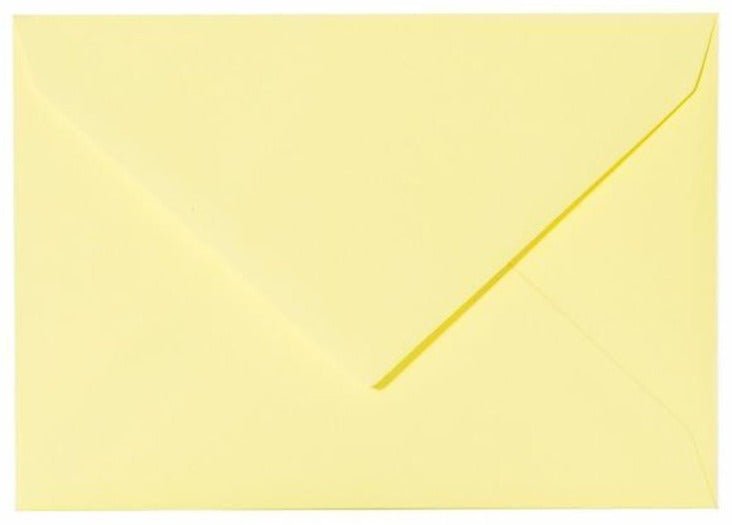 Briefumschläge DIN C6: Gelb - Individuelle Einladung