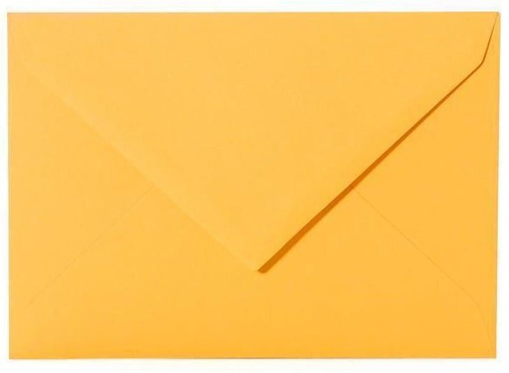 Briefumschläge DIN C6: Gelb-Orange - Individuelle Einladung