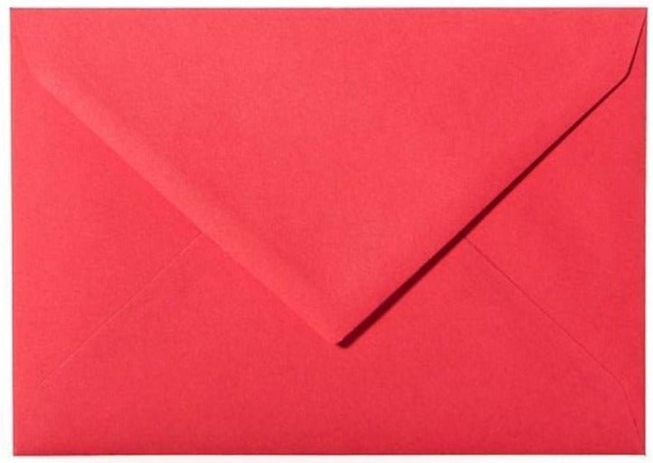 Briefumschläge DIN C6 - Rot - Individuelle Einladung