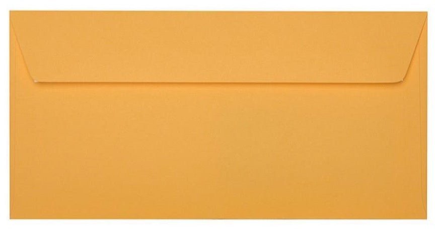 Briefumschläge DIN Lang - Gelb Orange - Individuelle Einladung