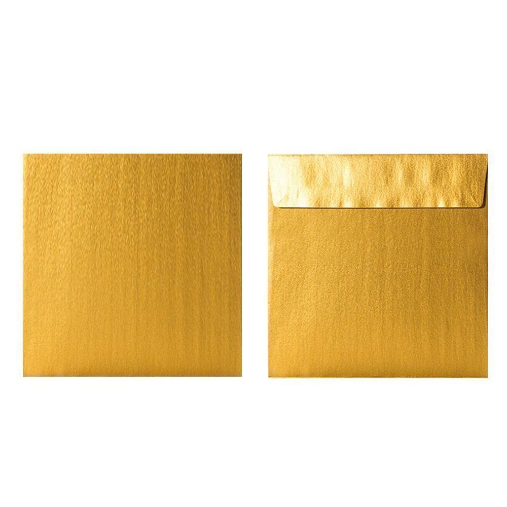 Briefumschläge Quadratisch - Gold - Individuelle Einladung