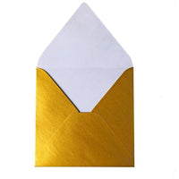Briefumschläge Quadratisch - Gold Metallic - Individuelle Einladung