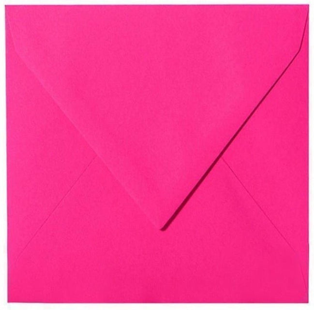 Briefumschläge Quadratisch - Intensivpink - Individuelle Einladung