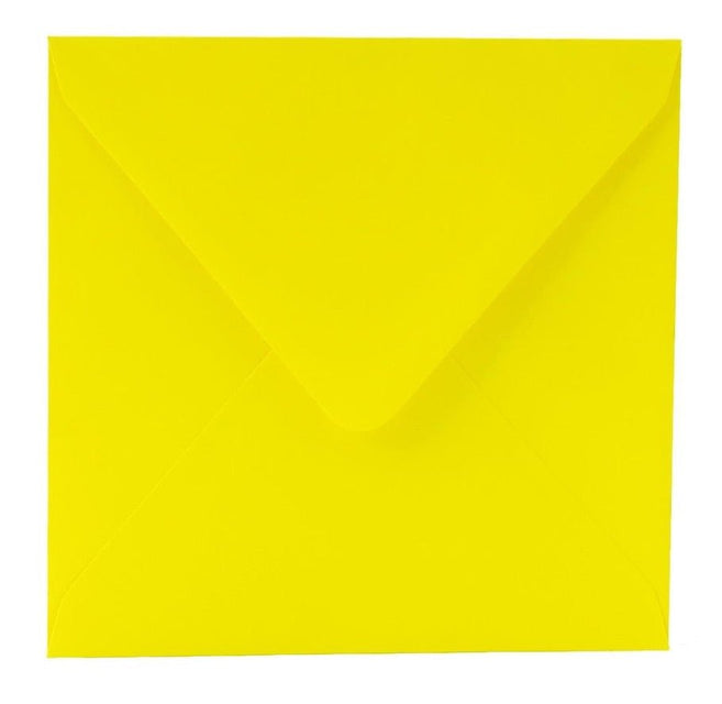 Briefumschläge Quadratisch - Neongelb - Individuelle Einladung