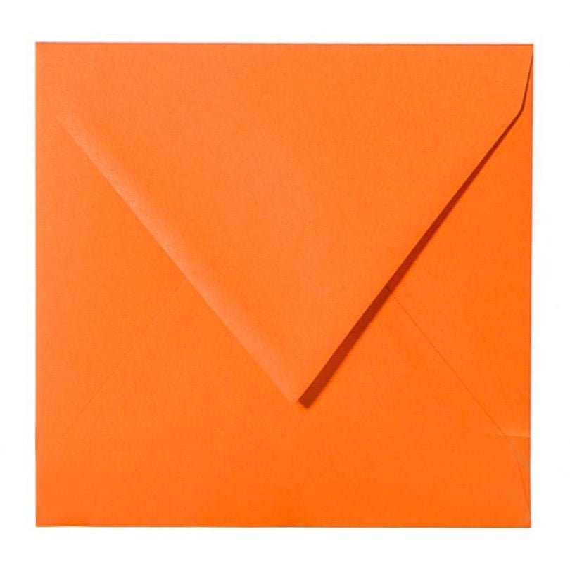 Briefumschläge Quadratisch - Orange - Individuelle Einladung