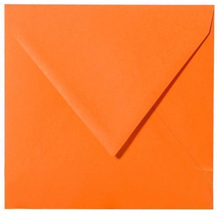 Briefumschläge Quadratisch - Orange - Individuelle Einladung