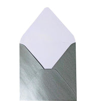 Briefumschläge Quadratisch - Silber - Individuelle Einladung