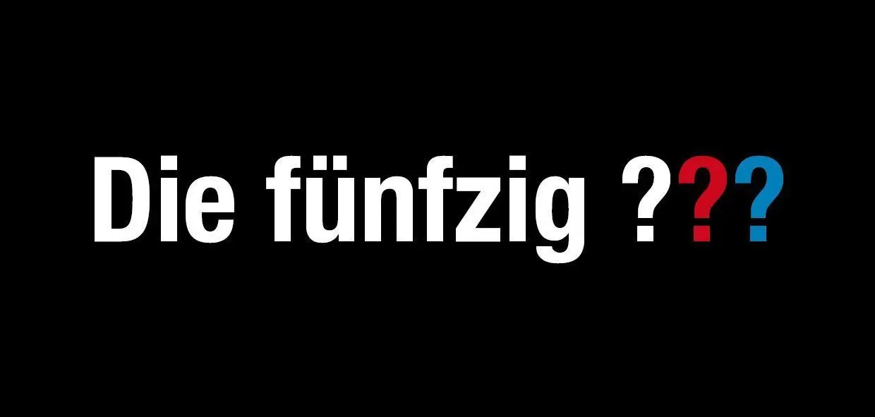 Einladung zum 50. Geburtstag: Drei Fragezeichen - Die fünfzig Individuelle Einladung