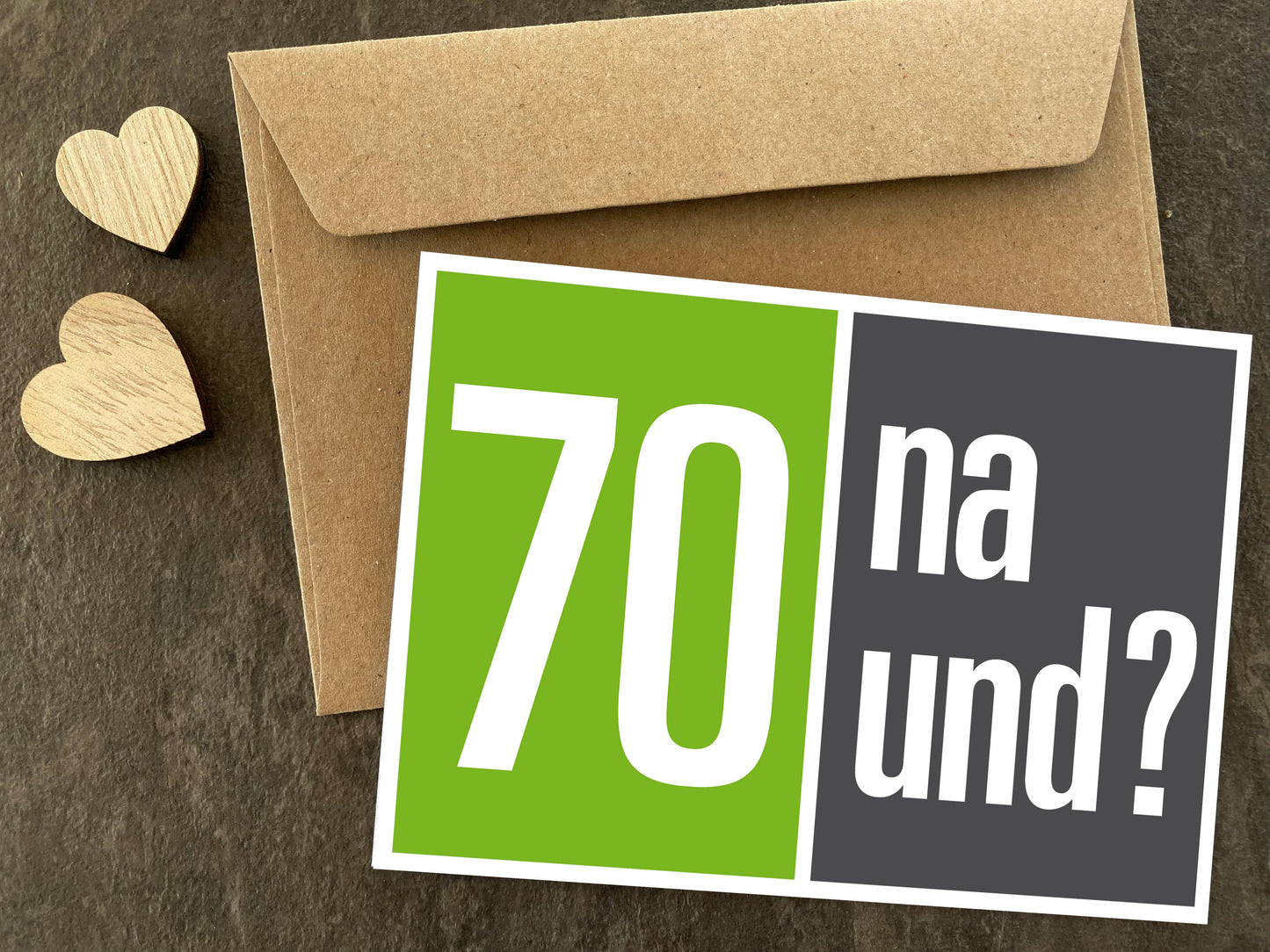 Einladung zum 70. Geburtstag: 70 na und?