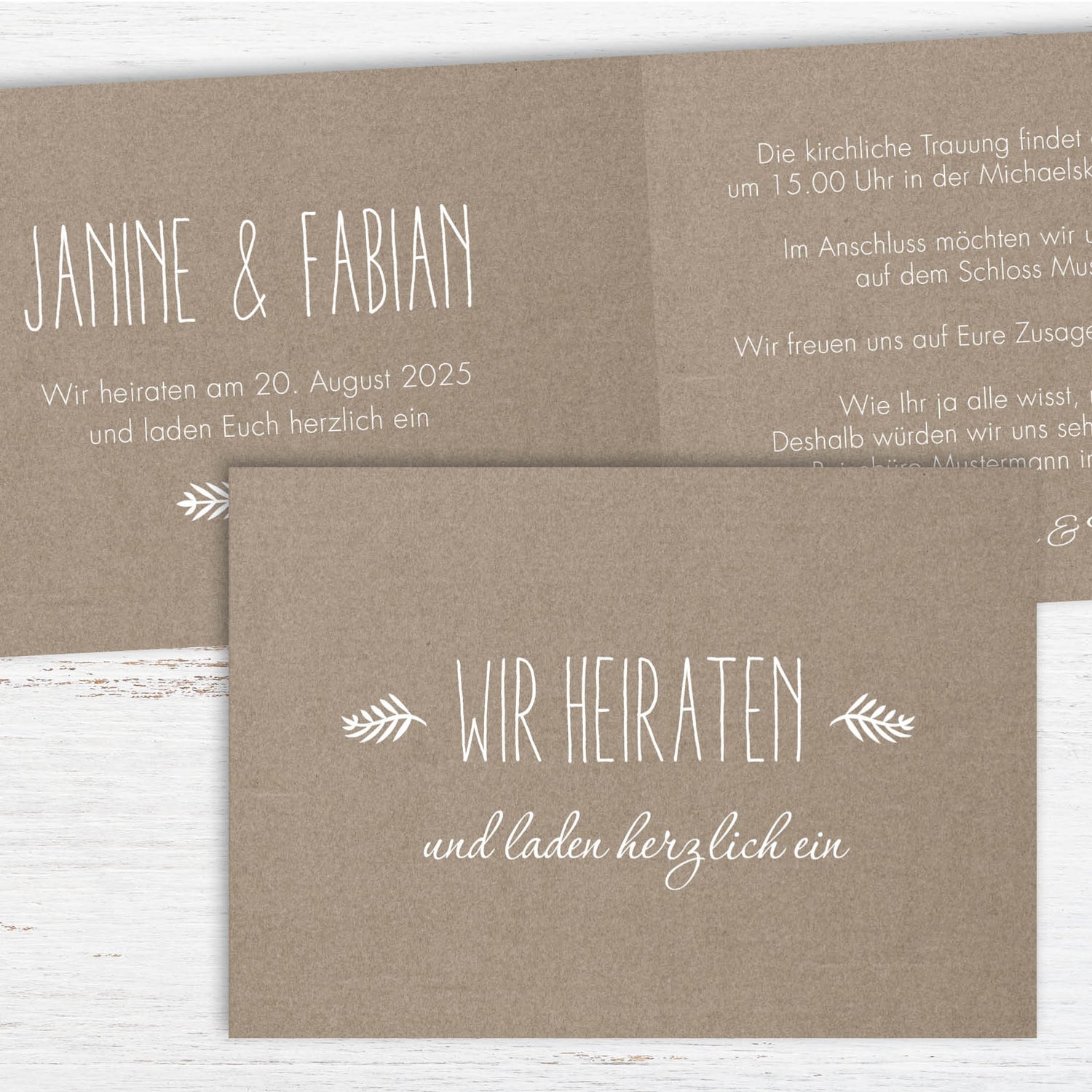 Hochzeit Kollektion Rustikal