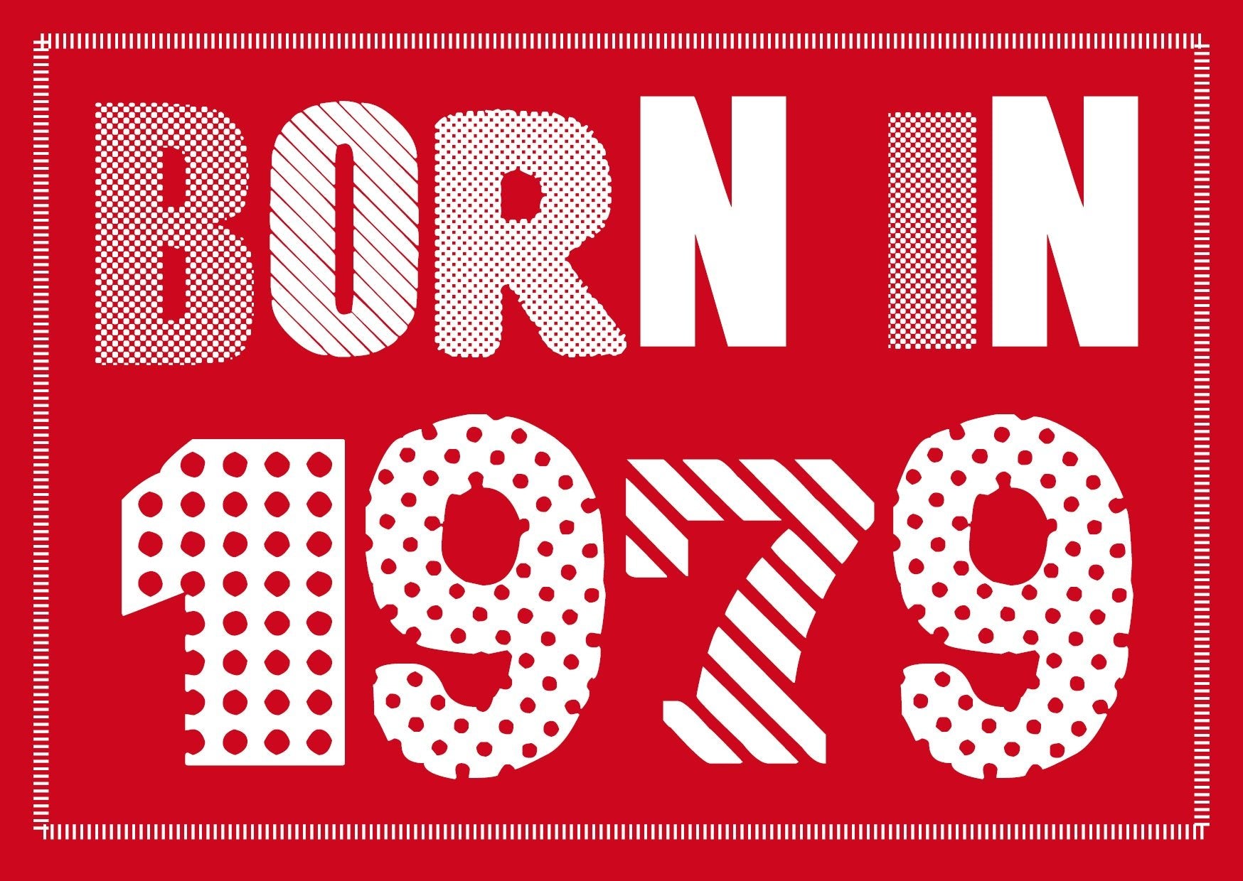 FARBTEST - Einladung zum 60. Geburtstag: Born in 1960 - Individuelle Einladung