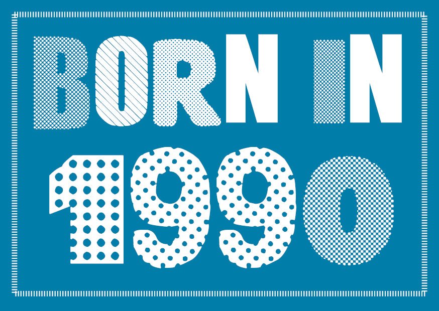 FARBTEST - Einladung zum 60. Geburtstag: Born in 1960 - Individuelle Einladung