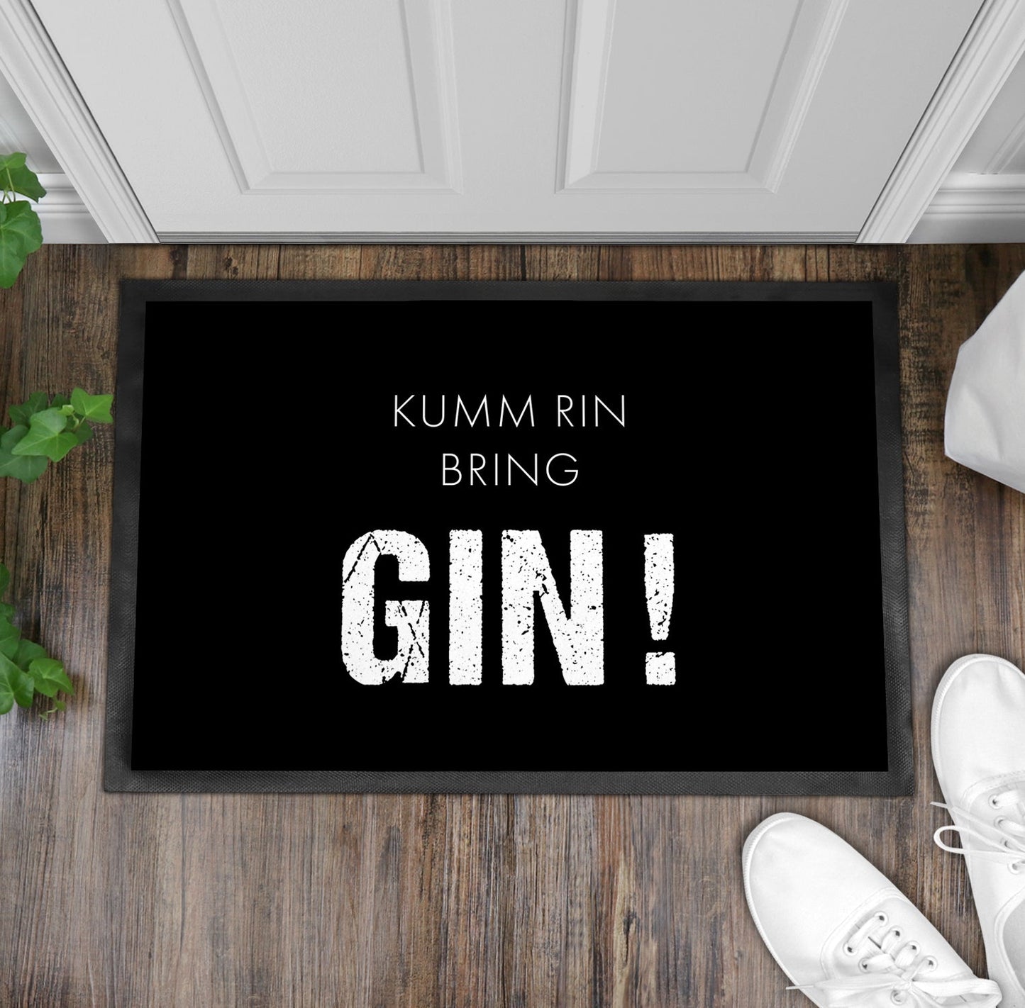 Fußmatte "Bring Gin" - Individuelle Einladung