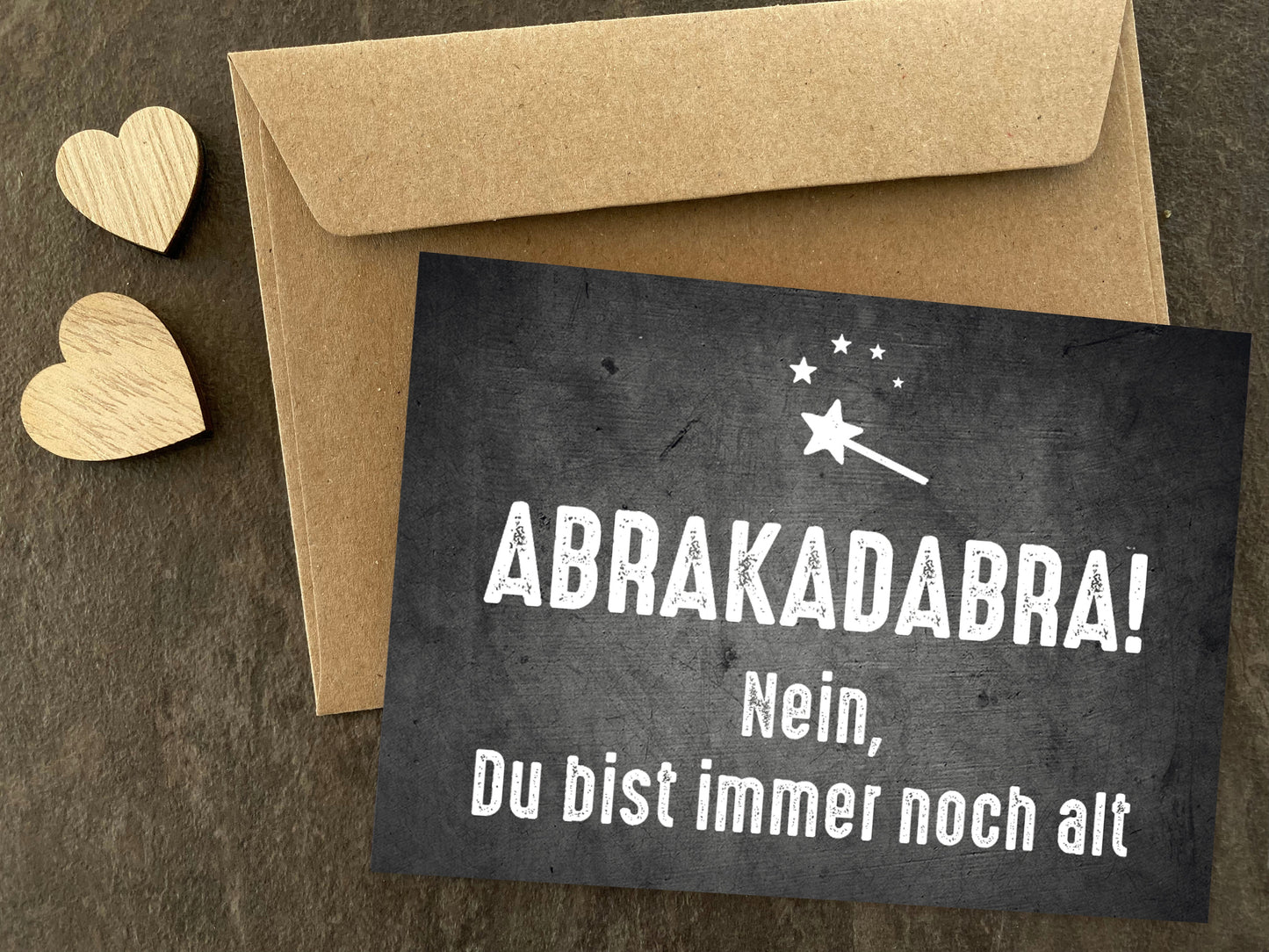 Glückwunsch - Postkarte: ABRAKADABRA! - Individuelle Einladung