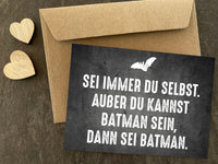 Glückwunschkarte: Batman - Individuelle Einladung